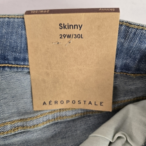 Aeropostale  Women's Skinny Ankle Light Blue Stretch Denim - Picture 9 of 10